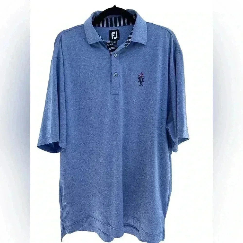 Footjoy Men’s Blue Golf Polo size Large